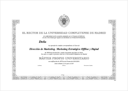 Título Universidad Complutense de Madrid